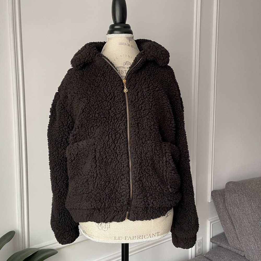 Cozy Black Sherpa Jacket